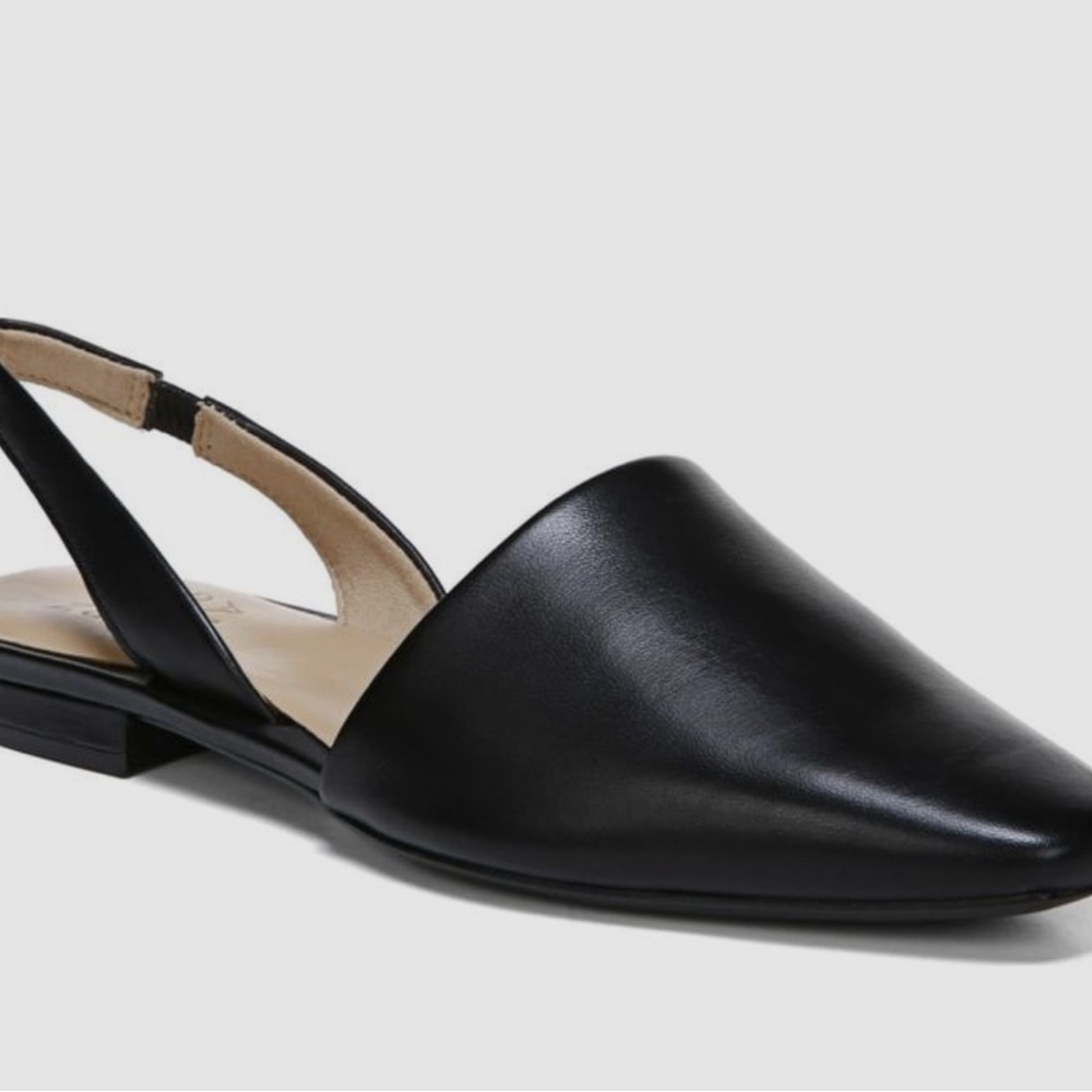 Black Slingback Flats